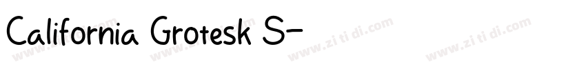 California Grotesk S字体转换